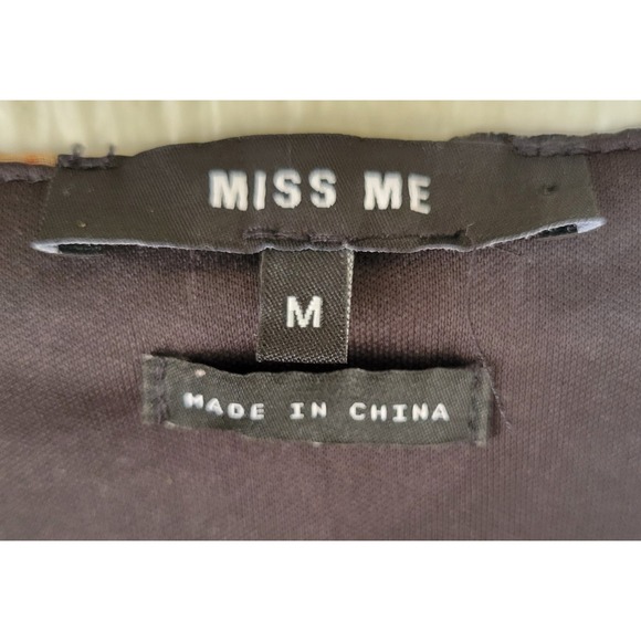 Women's Miss Me Top Burnout Velvet Size Bell Sleeves Fall Floral‎ Size Medium - Picture 8 of 9